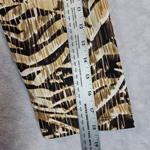 JM Collection Animal Print Top Beaded Buckle Accent Attached Tank Career Modest - Picture 7 of 12